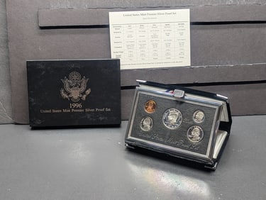 1996-S U.S. Mint Premier Silver Proof Set in OGP w/ COA