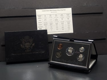 1997-S U.S. Mint Premier Silver Proof Set in OGP w/ COA