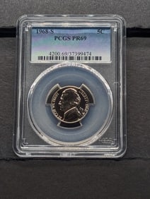 1968-S PROOF Jefferson Nickel - PCGS PR69