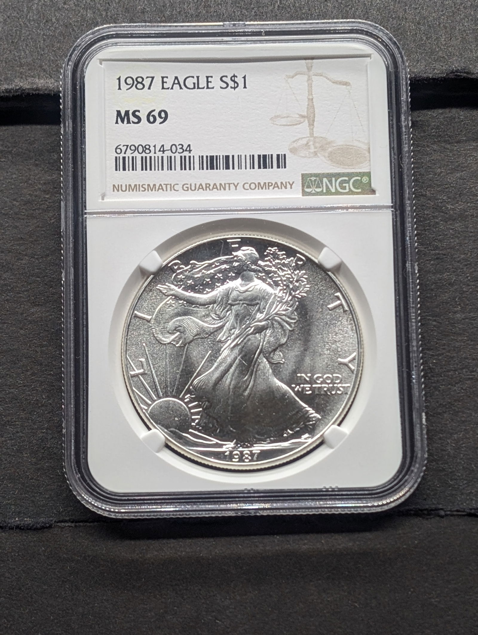 1987 American Silver Eagle - PCGS MS69 (1 of 3)