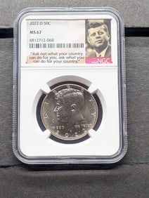 2022-D Kennedy Half Dollar - NGC MS67