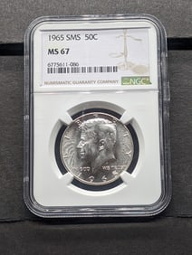 1965 SMS Kennedy Half Dollar - NGC MS67