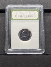 1961 PROOF Jefferson Nickel - International Numismatic Bureau PR70