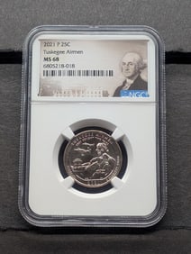 2021-P Tuskegee Airmen Quarter - NGC MS68