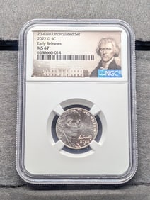 2022-D Jefferson Nickel - NGC MS67 *Early Release*