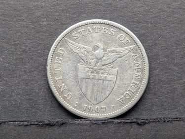 1907-S Philippines 1 Silver Peso