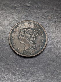 1843 Braided Hair Large Cent