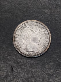**XF** 1894 Barber Silver Dime