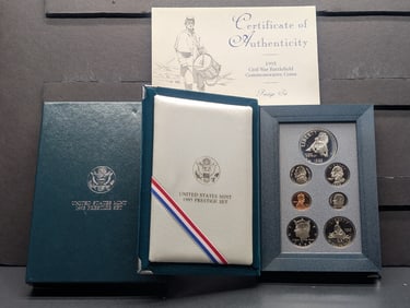 1995-S U.S. Mint Prestige Set in OGP w/ COA - Including Civil War Battlefield Commemorative Silver