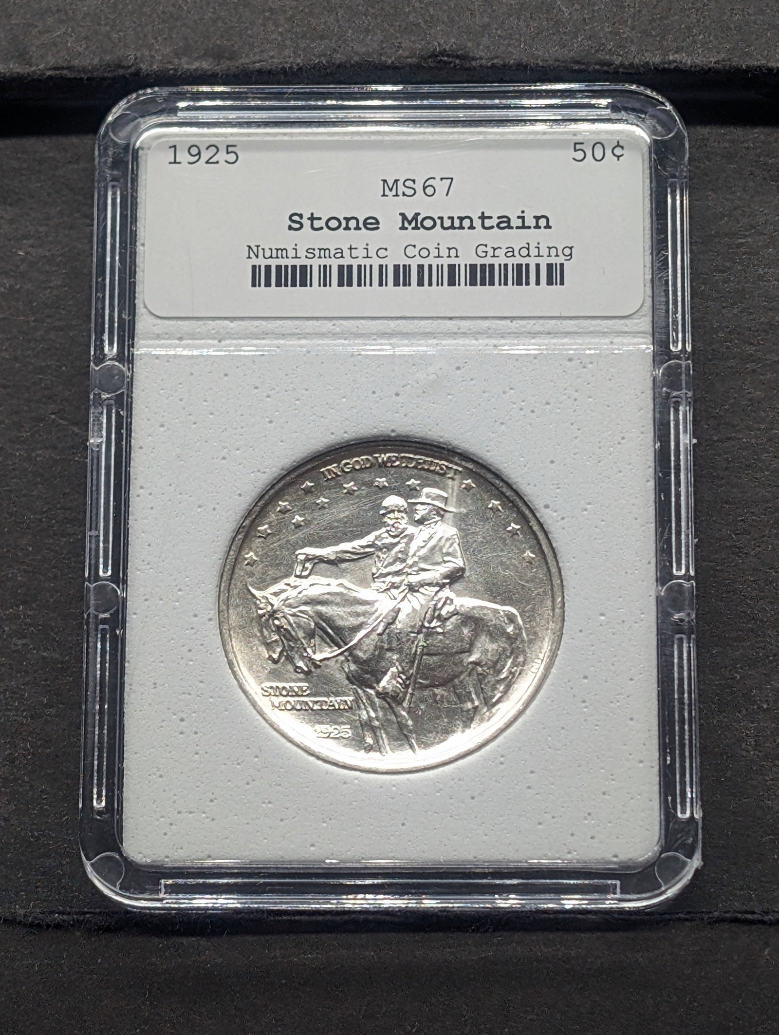 1925 Stone Mountain Silver Half Dollar - NCG Cert. MS67 (1 of 3)