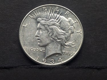 1934 Peace Silver Dollar