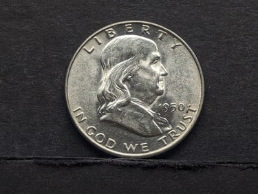 1950-D Franklin Silver Half Dollar **GEM BU**