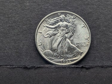 **GEM BU** 1936 Walking Liberty Half Dollar