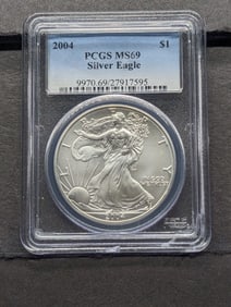 2004 American Silver Eagle - PCGS MS69