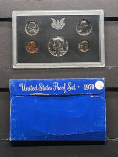 1970-S U.S. Proof Set In OGP, This set Contains the Rare 40% Silver Kennedy Half Dollar: 1970-S U.S. Proof Set In OGP, This set Contains the Rare 40% Silver Kennedy Half Dollar