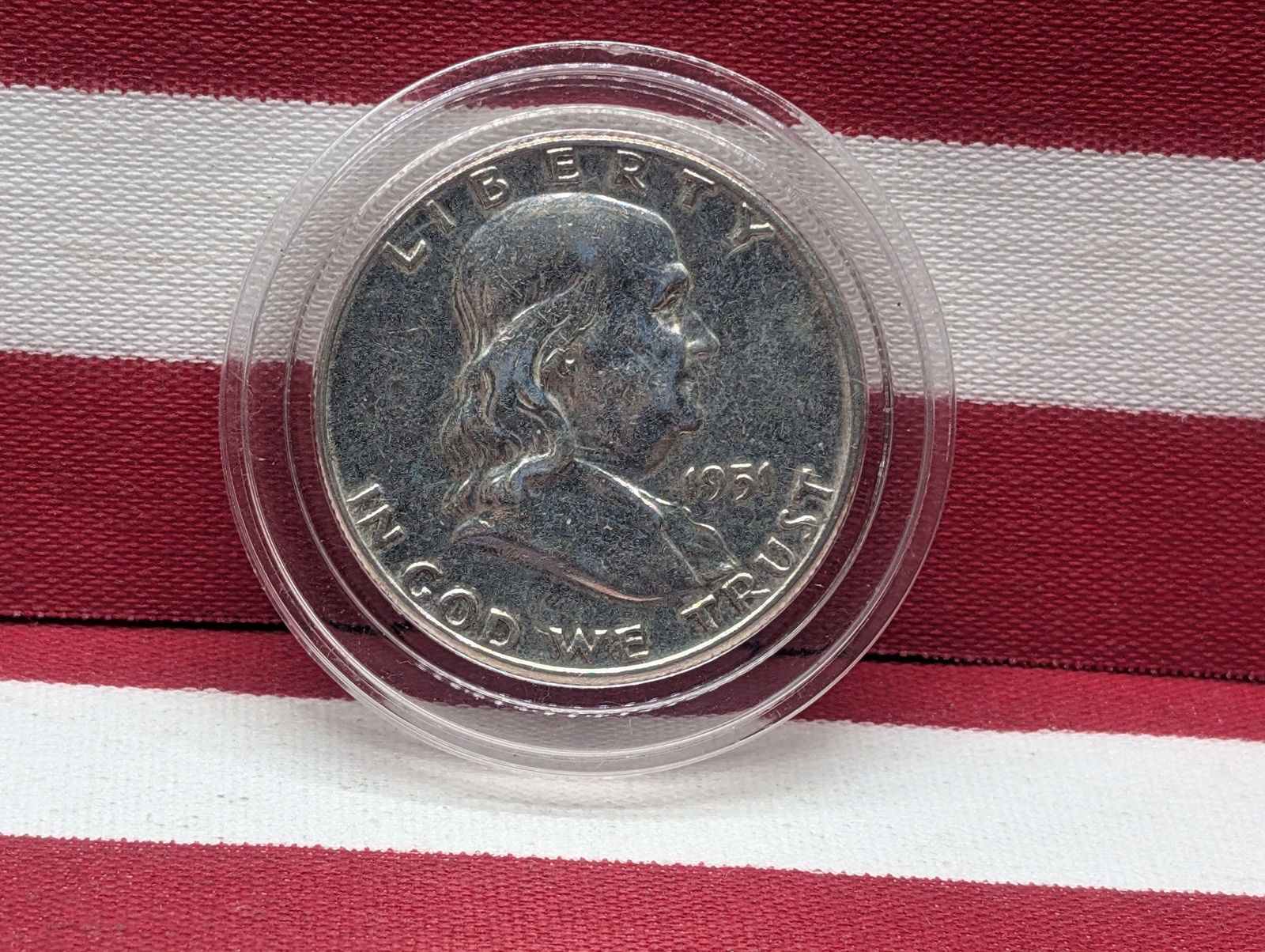 1951 Silver Franklin Half Dollar (1 of 2)