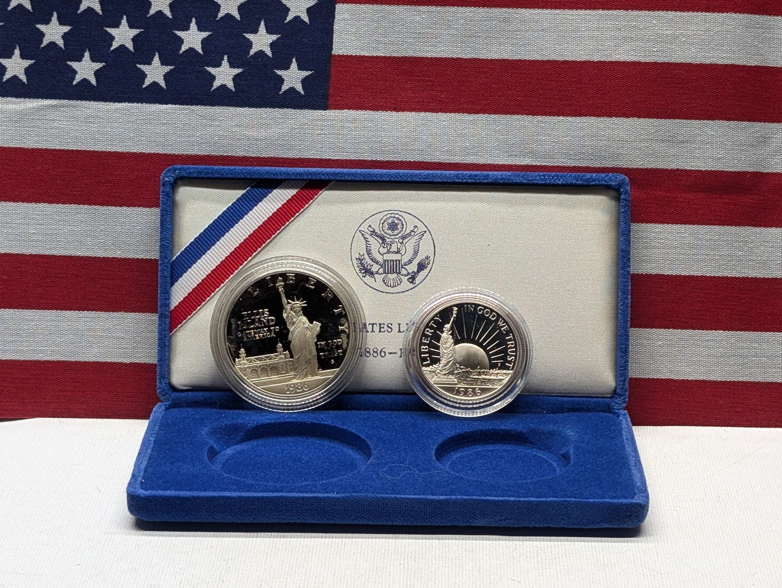 1986-S US Mint Liberty Silver Proof Set - 90% (1 of 3)