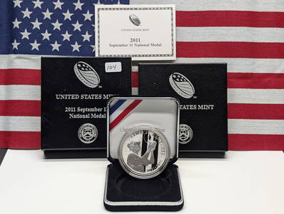 US Mint 2011-P Sep 11 National Medal - 1 oz .999 Fine Silver