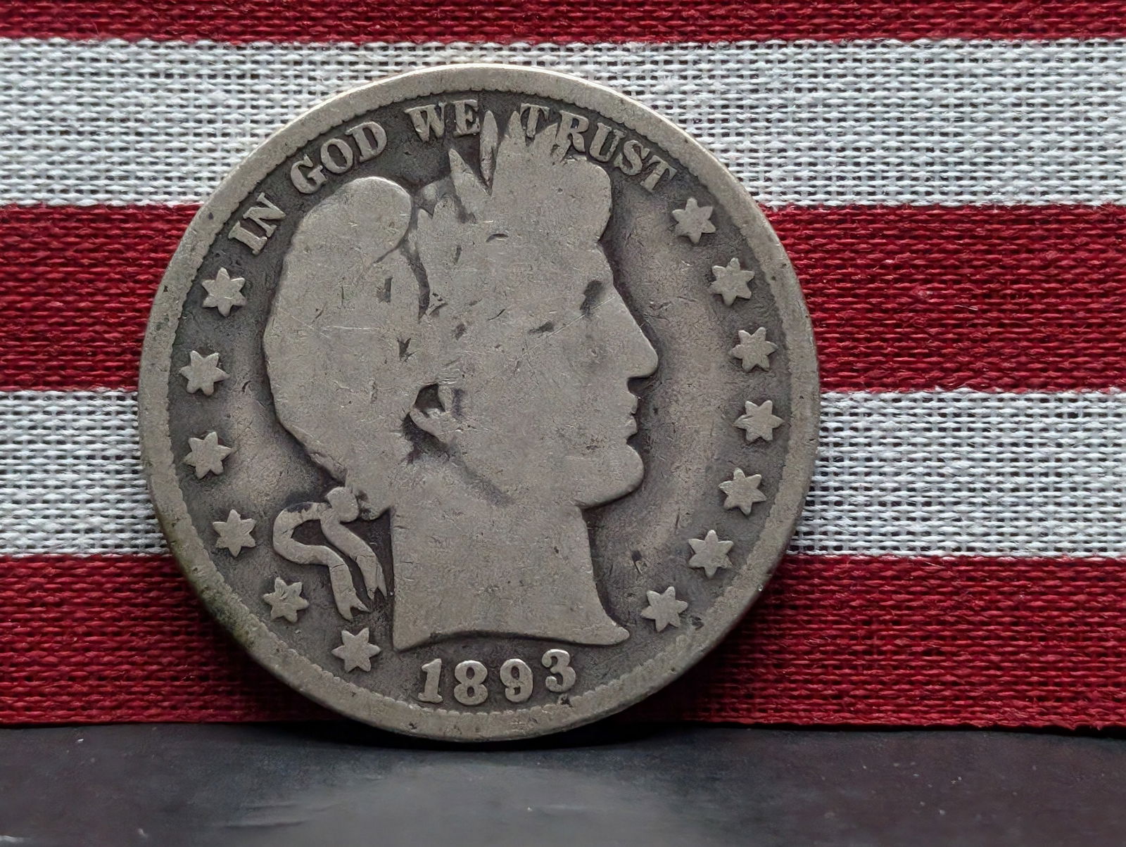 1893 Barber Half Dollar (1 of 3)