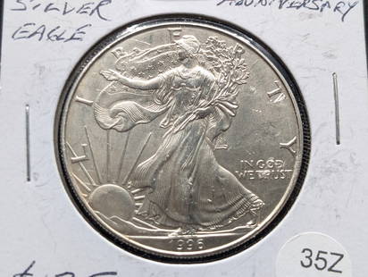 1996 American "Silver" Eagle, 10th Anniversary coin: 1996 American "Silver" Eagle, 10th Anniversary coin