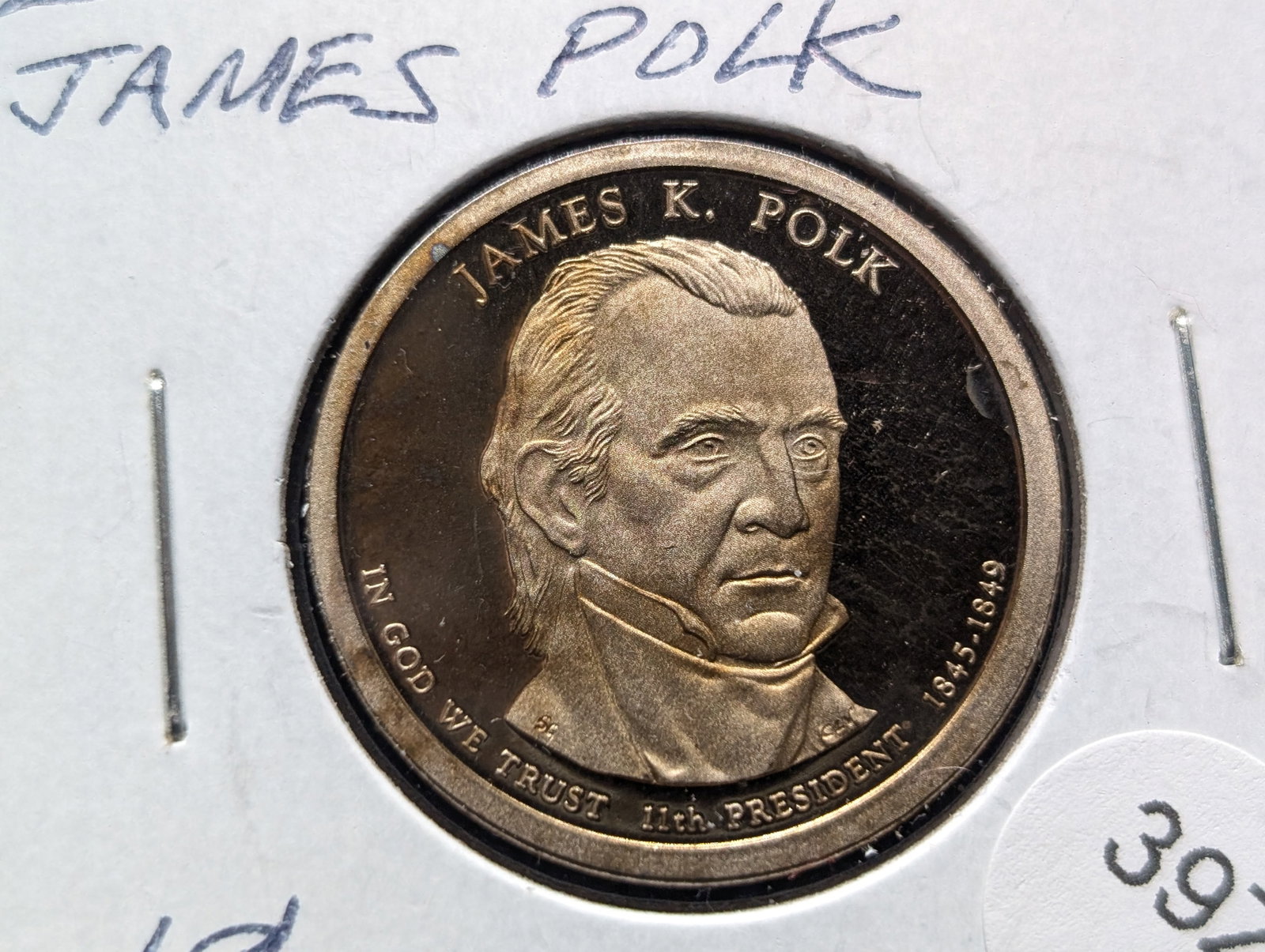 2009-S "Proof" James Polk Presidential Dollar: 2009-S "Proof" James Polk Presidential Dollar