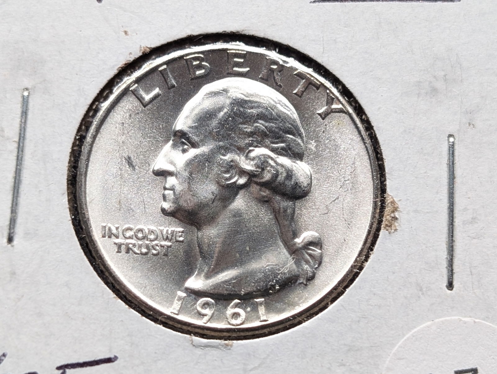 1961 "Proof" Washington Quarter w/slight rotation (1 of 3)