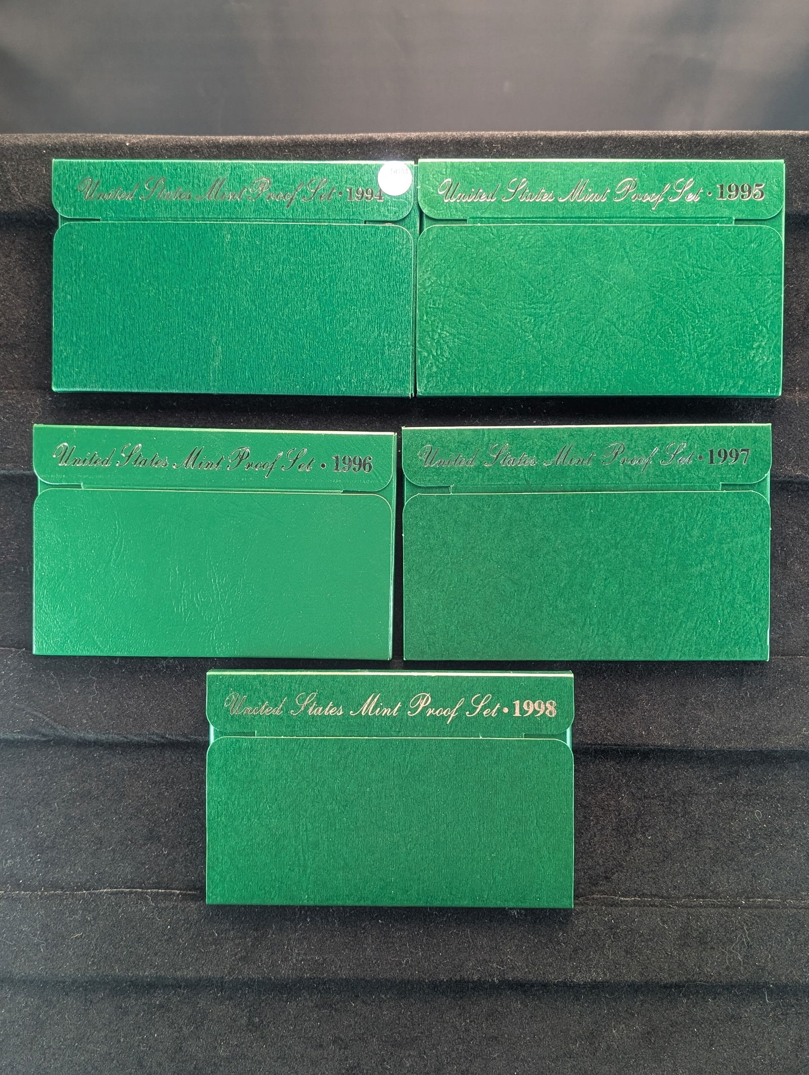 1994-S, 1995-S, 1996-S, 1997-S, 1998-S, United States 5-Coin Proof Sets With Original Gov't (1 of 18)