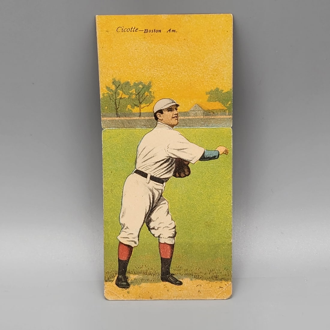 1911 T201 Mecca Double Folders Ed Cicotte/John Thoney