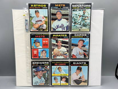 Lot of (18) 1971 Topps Baseball Cards W/ Some Stars - Varying Conditions: Lot of (18) 1971 Topps Baseball Cards W/ Some Stars - Varying Conditions