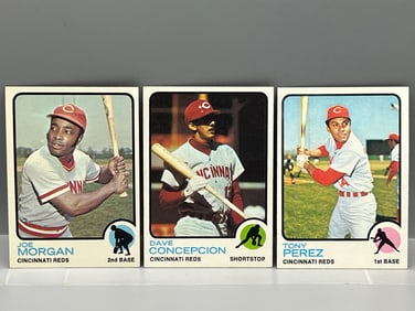 Lot of 3 - 1973 Topps Morgan/Perez/Concepcion