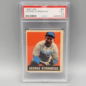 1948 Leaf George Stirnweiss #95 PSA 3.5