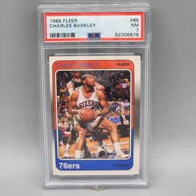1988 Fleer Charles Barkley #85 PSA 7 HOF