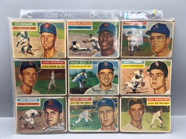 Lot of (23) 1956 Topps Baseball Cards W/ (1) 1955 Topps - Low grade conditions