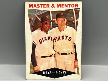 1960 Topps Master and Mentor - Willie Mays