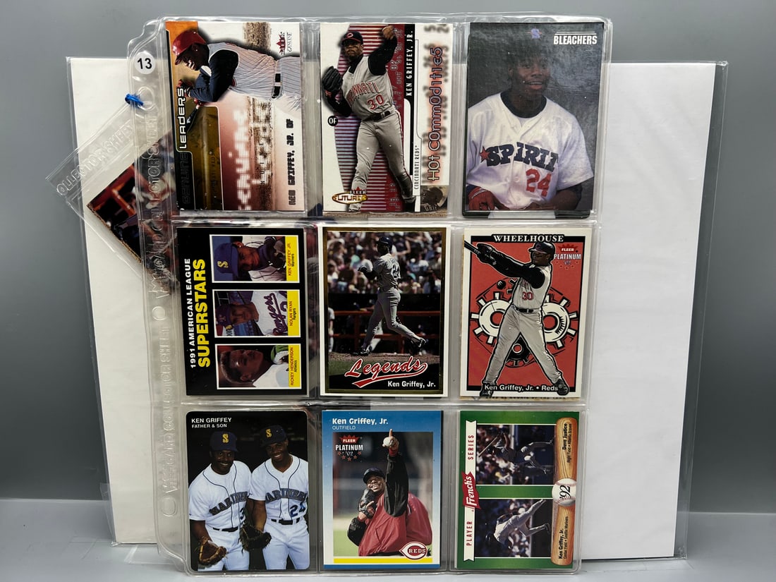 Lot of (21) Ken Griffey Jr. Baseball Cards - Varying Conditions: Lot of (21) Ken Griffey Jr. Baseball Cards - Varying Conditions