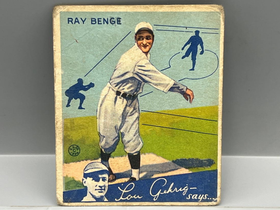 1934 Goudey Ray Benge (1 of 2)