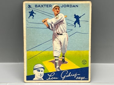 1934 Goudey Baxter Jordan
