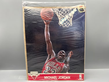 1990 NBA Hoops Michael Jordan Factory Sealed 8x10 Action Photo