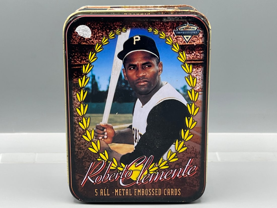 1997 Metallic Impressions Roberto Clemente Cooperstown Collection Complete Tin Set: 1997 Metallic Impressions Roberto Clemente Cooperstown Collection Complete Tin Set
