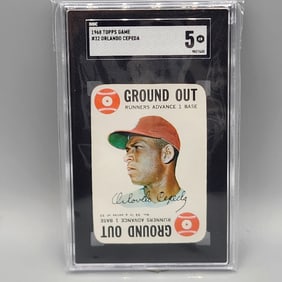 1968 Topps Game Orlando Cepeda #32 SGC 5 HOF