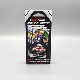 2015 Topps Mini Chrome Football Hanger Box - (3) Hobby Packs and Parallels