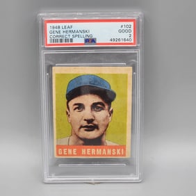 1948 Leaf Gene Hermanski #102 PSA 2