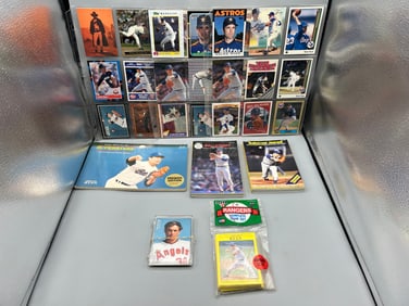 Lot of Assorted Nolan Ryan Baseball Cards & Memorabilia