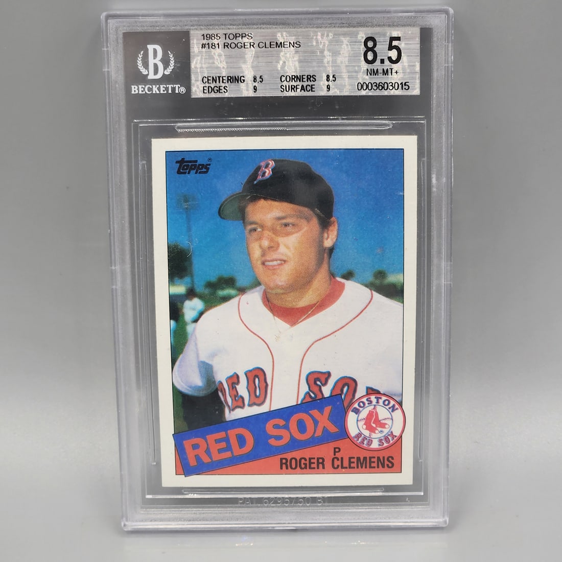 1985 Topps Roger Clemens #181 BGS 8.5 Rookie (1 of 2)