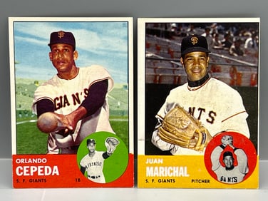 1963 Topps Orlando Cepeda & Juan Marichal