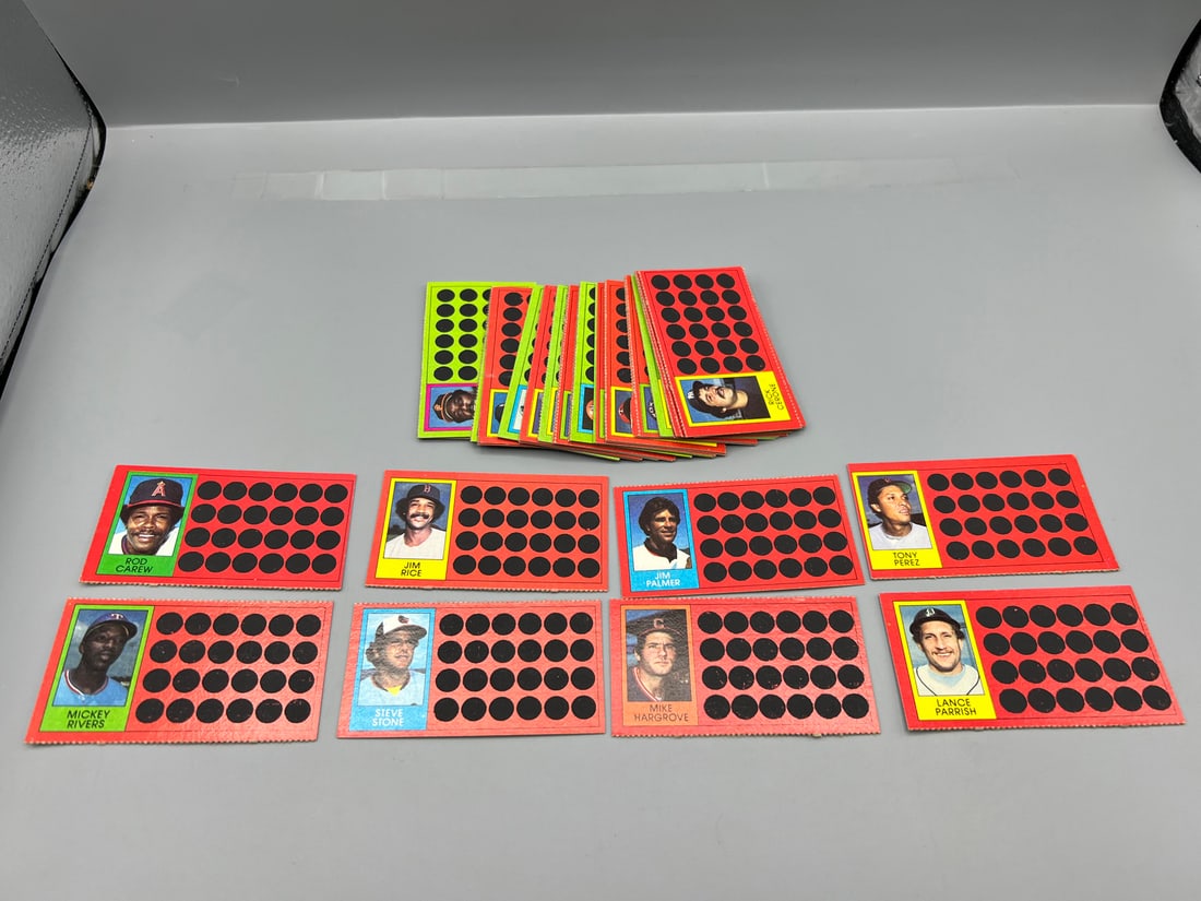 Lot of (45+) 1981 Topps Scratch-Off Baseball Card Solo Panels W/ Some Stars - Varying Conditions (1 of 3)