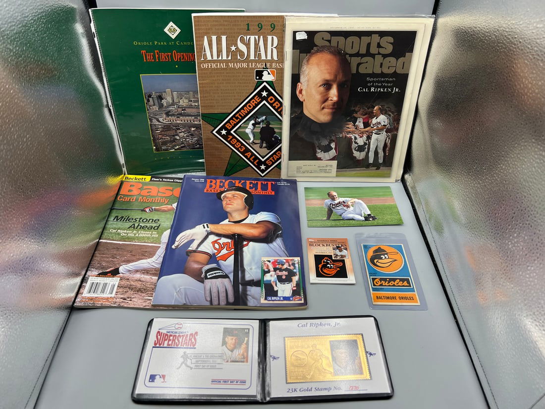 Lot of Assorted Baltimore Orioles & Cal Ripken Jr. Baseball Memorabilia (1 of 3)