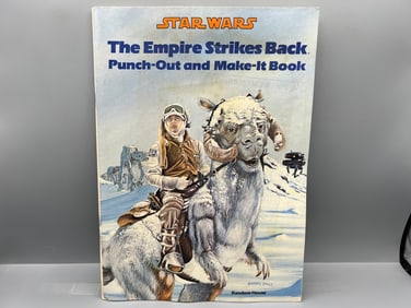 1980 Star Wars The Empire Strikes Back Punch-Out And Make-It Book