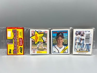 1988 Topps Baseball Factory Sealed Rack Pack W/ Tom Glavine RC On Front
