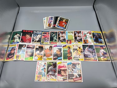 Lot of (59) Early 1980s Baseball Cards w/ Stars and Hall of Famers